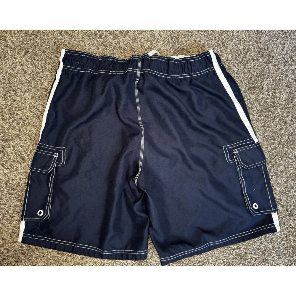 OP Ocean Pacific Men’s Swim Trunks Board Shorts Dark Navy L 36-38